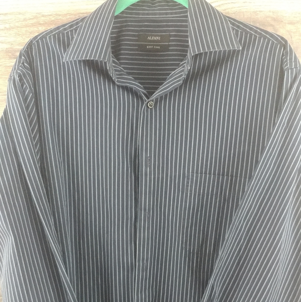 Alfani Men's Long Sleeve Dress Shirt Med 15x32-33